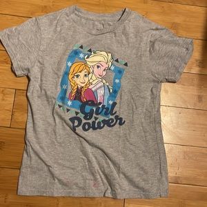 Disney Frozen t-shirt size 10/12 graphic tee gray